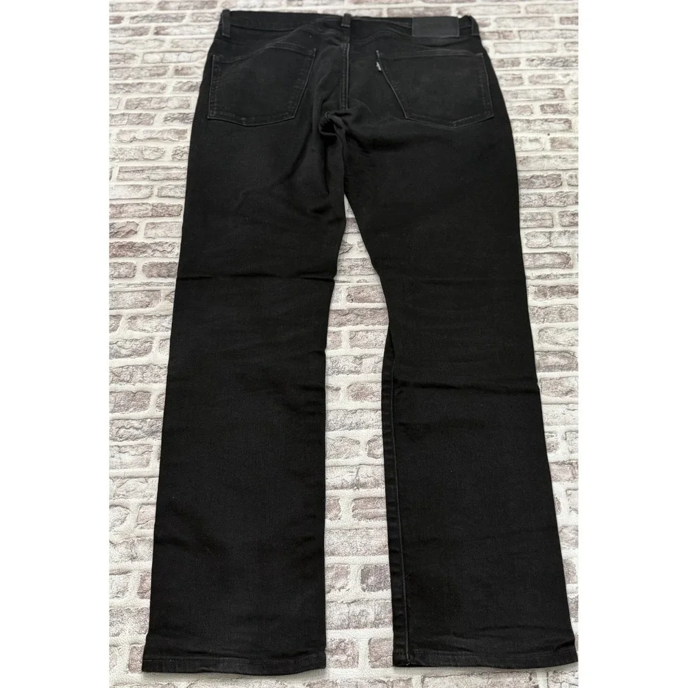 Levi's Made & Crafted 511 Black Stretch 36x32 Premium Denim Slim Fit Jeans Big E
